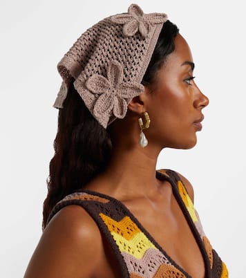 Foulard en crochet à appliqués | Bananhot