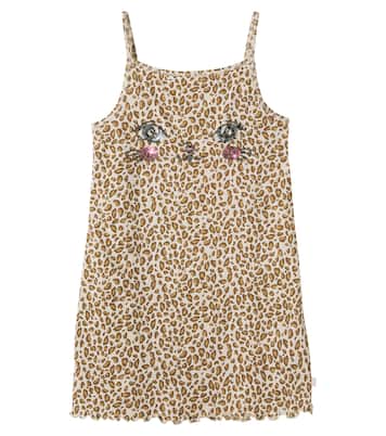 Famo leopard-print sequined cotton dress | Konges Sløjd