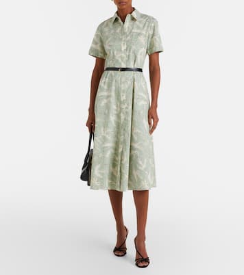 Robe chemise Kiera en coton mélangé imprimée | Altuzarra