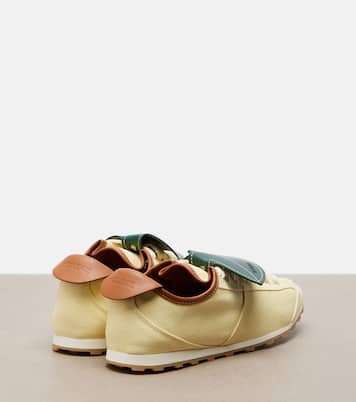 Tennis leather-trimmed canvas sneakers | Jacquemus