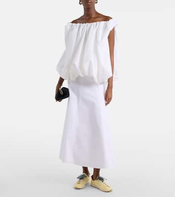 Tennis leather-trimmed canvas sneakers | Jacquemus