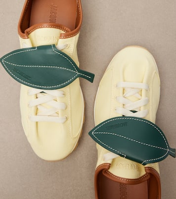 Tennis leather-trimmed canvas sneakers | Jacquemus
