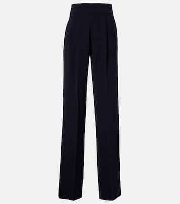 Pleated cady straight pants | Max Mara