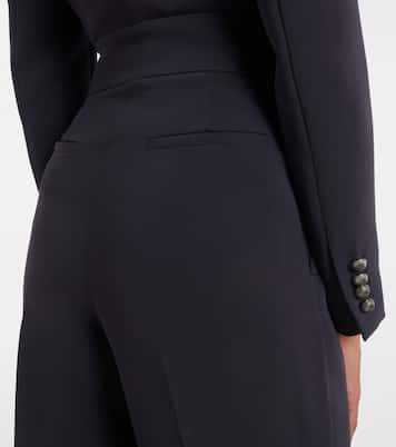 Pleated cady straight pants | Max Mara