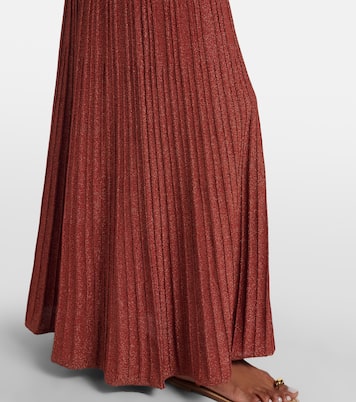 Plissé halterneck cotton-blend maxi dress | Faithfull