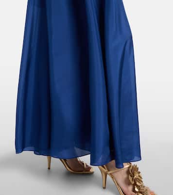 Abito lungo Aster in seta con perline | Zimmermann