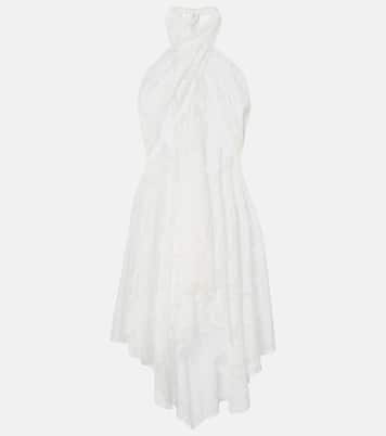 Halterneck lace minidress | Norma Kamali