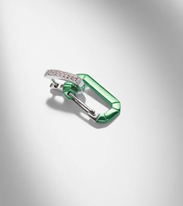 Einzelner Ohrring Chiara  Big aus 18kt Weißgold mit Diamanten | Eéra