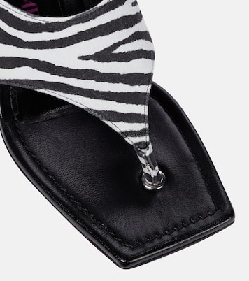 Sandalen Devon aus Veloursleder | The Attico