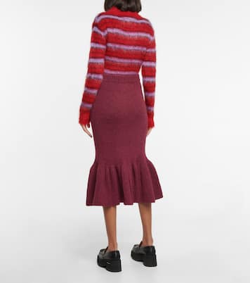 Wool knit midi skirt | Marni