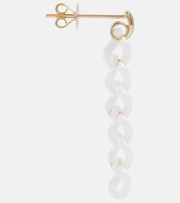 Orecchini Link Drop in oro 18kt con diamanti | Shay Jewelry