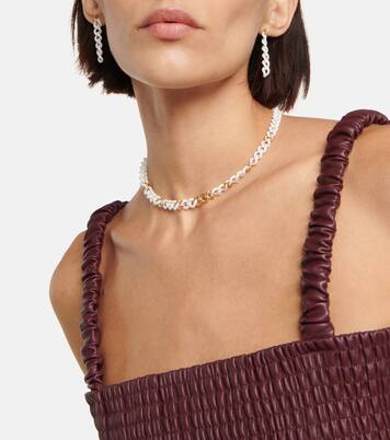 Orecchini Link Drop in oro 18kt con diamanti | Shay Jewelry