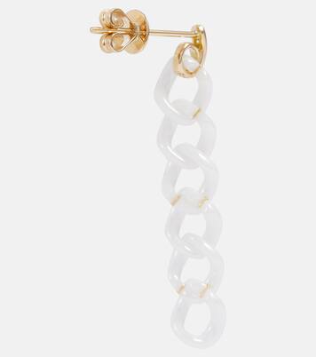 Orecchini Link Drop in oro 18kt con diamanti | Shay Jewelry
