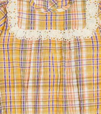 Baby Andrea checked cotton-blend bodysuit | The New Society