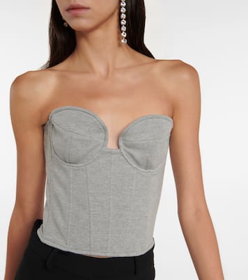 Bustier aus Baumwollmix-Jersey | Magda Butrym