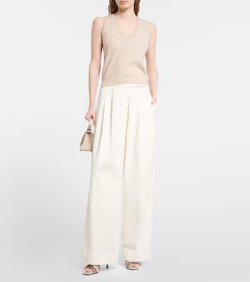 Verzierte Sandalen aus Leder | Brunello Cucinelli