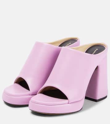 Plateau-Pantoletten Forma aus Leder | Proenza Schouler