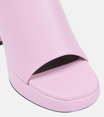 Plateau-Pantoletten Forma aus Leder | Proenza Schouler