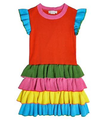 Ruffled cotton dress | Stella McCartney Kids