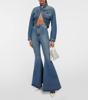 Cropped denim jacket | Alaïa