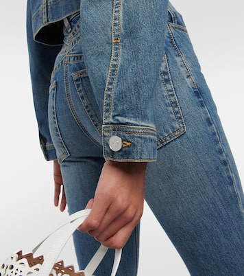Cropped denim jacket | Alaïa