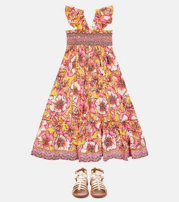 Cindy floral cotton dress | Poupette St Barth Kids