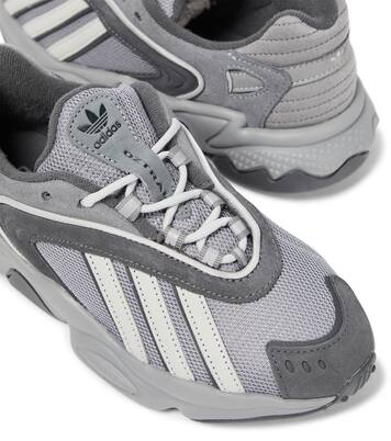 Oztral J leather-trimmed sneakers | Adidas Originals Kids