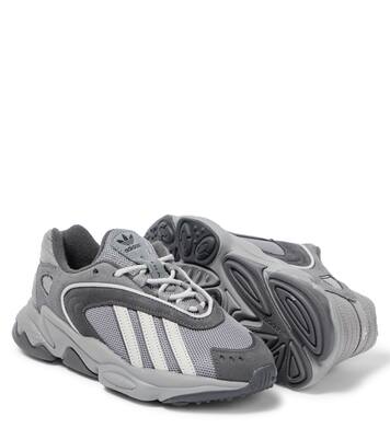 Oztral J leather-trimmed sneakers | Adidas Originals Kids