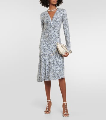 Abito midi Lania in jersey con stampa | Marant Etoile