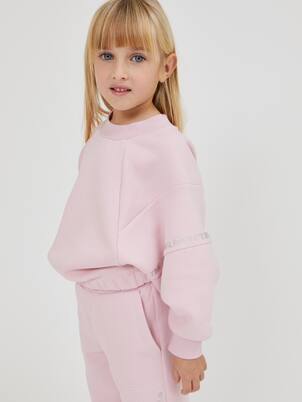 Sweat-shirt imprimé en coton mélangé | Monnalisa