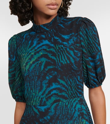 Robe midi Nella en crêpe | Diane von Furstenberg