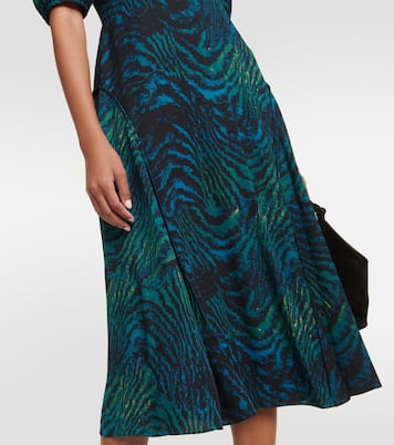 Robe midi Nella en crêpe | Diane von Furstenberg