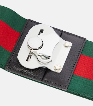 Web Stripe luggage strap  | Gucci