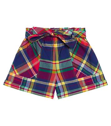 Checked cotton shorts | Polo Ralph Lauren Kids