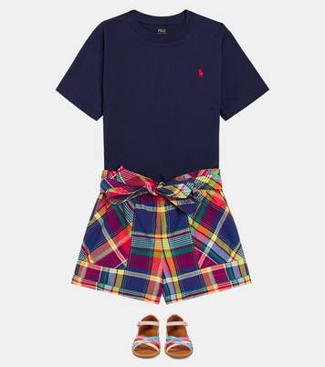 Checked cotton shorts | Polo Ralph Lauren Kids