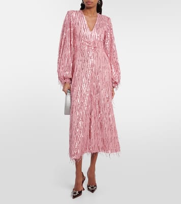 Sequined midi dress | Rotate