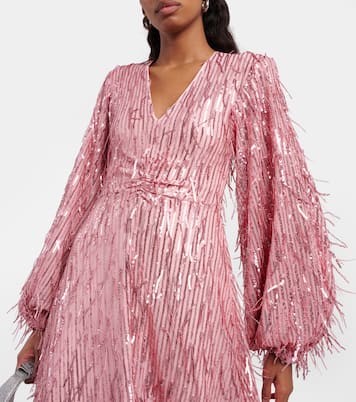 Sequined midi dress | Rotate