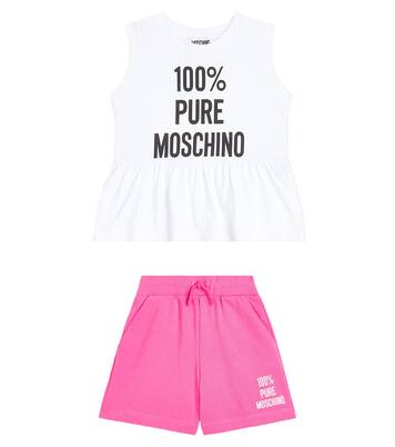 Set aus Top und Shorts aus Baumwoll-Jersey | Moschino Kids