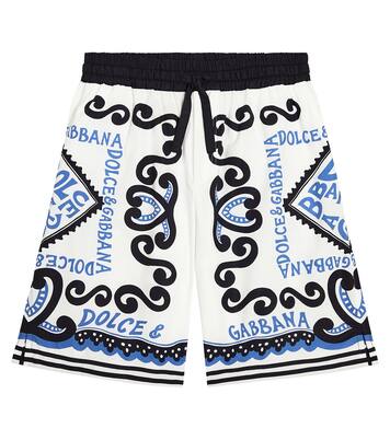 Bedruckte Bermuda-Shorts aus Baumwolle | Dolce&Gabbana Kids