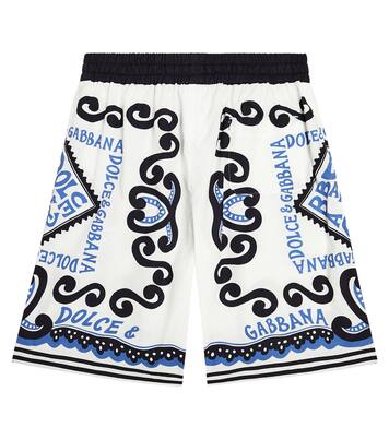 Bedruckte Bermuda-Shorts aus Baumwolle | Dolce&Gabbana Kids