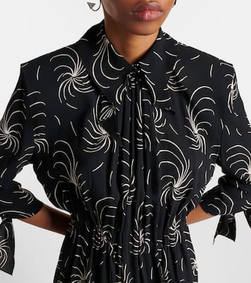 Abito chemisier con stampa | Prada