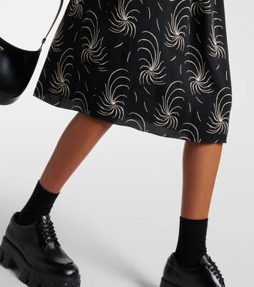 Abito chemisier con stampa | Prada