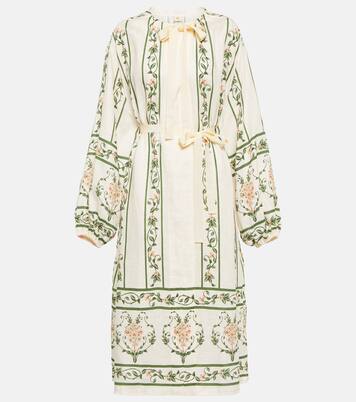 Robe midi Zircon Margarita Amanecer en coton | Agua by Agua Bendita