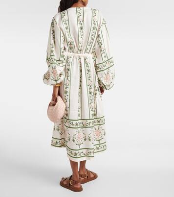 Robe midi Zircon Margarita Amanecer en coton | Agua by Agua Bendita