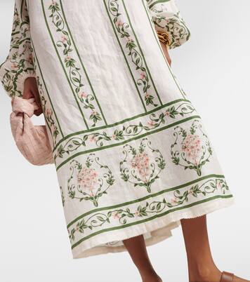 Robe midi Zircon Margarita Amanecer en coton | Agua by Agua Bendita