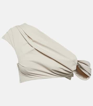 One-Shoulder Cropped-Top Crimp | Entire Studios