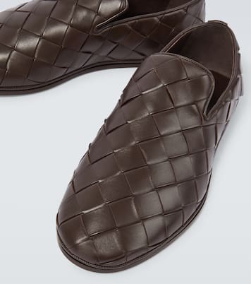 Sunday Intrecciato leather slip-on shoes | Bottega Veneta