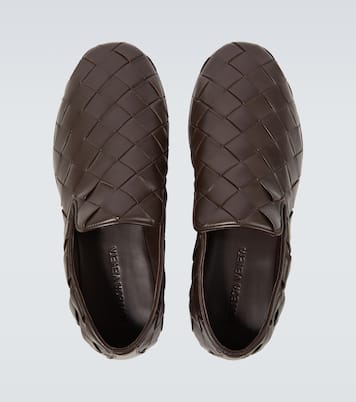 Sunday Intrecciato leather slip-on shoes | Bottega Veneta