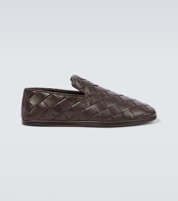 Sunday Intrecciato leather slip-on shoes | Bottega Veneta