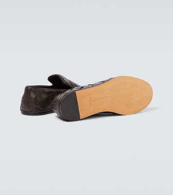 Sunday Intrecciato leather slip-on shoes | Bottega Veneta